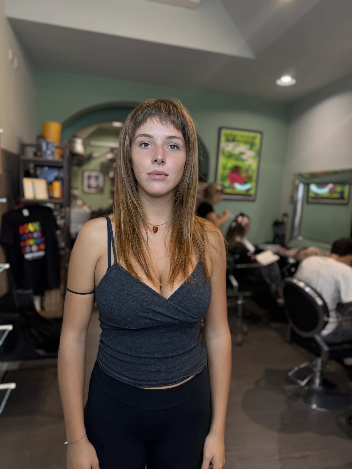 Colore balayage castano su capelli lunghi — Hairforce Firenze